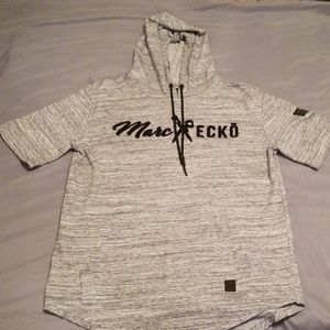 Short sleeve shirt with hood